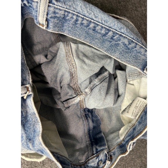 Rustler Jeans Mens 32x32 Blue Fits 32x27 Carpenter Denim Workwear Distressed - Picture 14 of 16